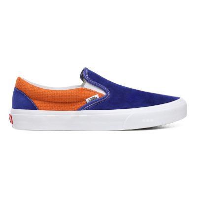 Vans P&C Classic Slip-On - Erkek Slip-On Ayakkabı (Kraliyet Mavisi Kayısı Rengi)